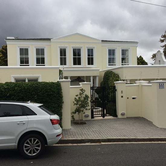 House White - Exterior House - Painting Project in Claremont Cape Town